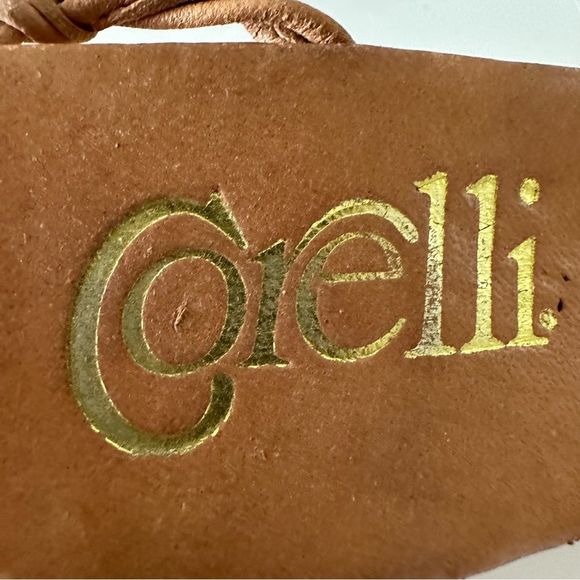 Vintage Red Beaded Leather Ankle Wrap Wedges - Picture 7 of 10